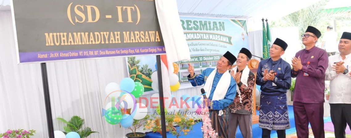 Resmikan SD IT Muhammadiyah Marsawa — Muklisin Dorong Pendidikan Berkarakter dan Islami