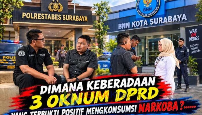 AMI Geram — Keterangan Polrestabes dan BNNK Surabaya Soal Asesmen 3 Anggota DPRD Dipertanyakan