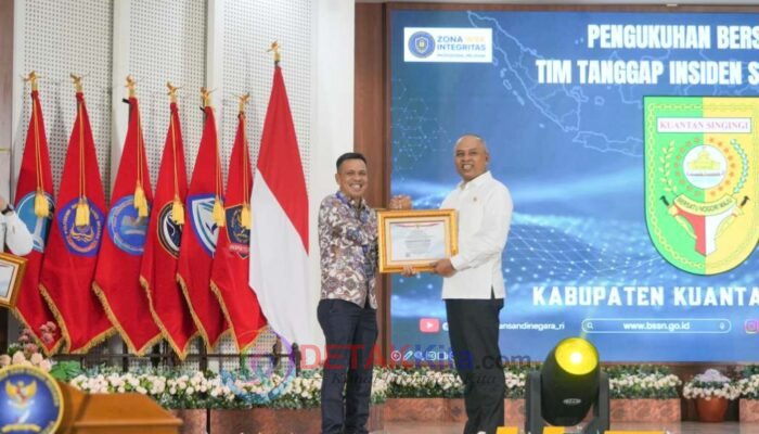 Kuansing Dikukuhkan dalam TTIS BSSN — Benteng Siber Pemerintahan Diperkuat