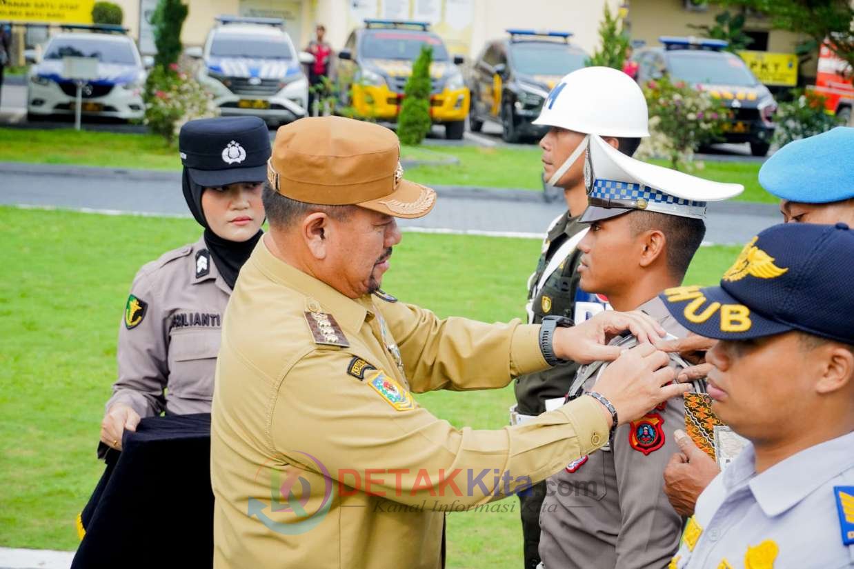 1.363 Personel Dikerahkan — Bupati Baharuddin Pimpin Apel Operasi Patuh Toba 2026