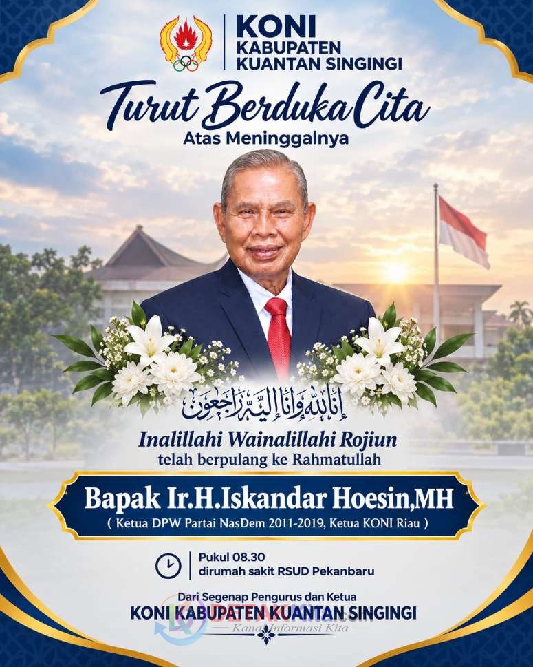 Ketua KONI Riau Iskandar Hoesin Wafat — KONI Kuansing Berduka