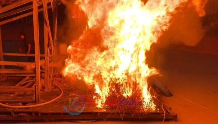 Polsek Kuantan Hilir Tindak PETI di Rawang Ogung — 4 Rakit Menyala!