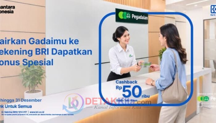 BRI Hadirkan AKSI EMAS — Nasabah Gadai Berpeluang Raih Saldo Emas Rp50 Ribu